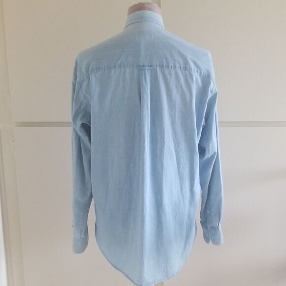 Chaps Ralph Lauren Lightwash Denim Shirt,16,34/35 - Picture 5 of 6